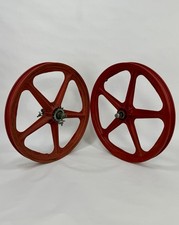 Vintage Skyway Tuff Wheel I Early 1980s Red 20 in Wheelset Old School BMX Mags picture