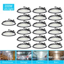 20 UFO Led High Bay Light 200W Commercial Industrial Warehouse Factory Gym Light picture