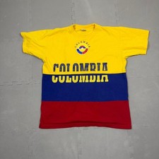 Vintage 90s Colombia Tricolor Graphic T-Shirt picture