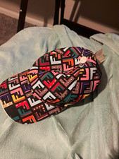 Fendi Geometric Pattern Multicolor Baseball Cap Hat Unisex Adults Size L picture