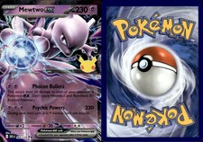 Pokemon Mewtwo ex Double Rare 064/128 ME: 30th Celebration Holofoil NM picture