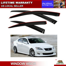For 2006-2013 Lexus IS250 IS350 ISF Sedan Window Visor Sun Rain Guards Deflector picture