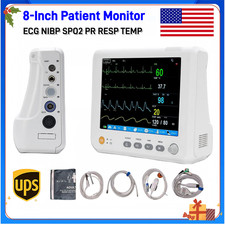 US Warehouse Portable  8 inch 6-Parameter Patient Monitor Vital Signs Monitor picture