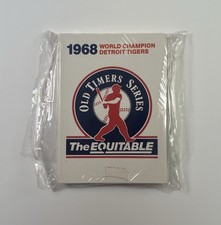 1988 Tiger Stadium Giveaway Detroit Tigers 1968 Team Card Set Domino’s SEALED picture