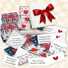Mini Love Notes for Him and Her, 60 Cards with Envelopes and Box picture