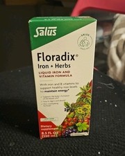 Floradix by Salus Iron & Herbs - Liquid Iron And Vitamin Formula German 8.5oz picture