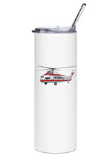 Sikorsky S-58T Stainless Steel Water Tumbler with straw - 20oz. picture