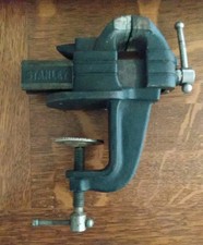 Antique Vintage Stanley Signed No. 763 Clamp On 2 Inch Wide Vise picture