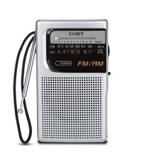 Coby Portable AM FM Radio Pocket Transistor Radio 800 Hour Battery Life Speaker picture