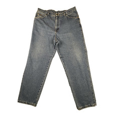 VTG H.I.S Men's 38x30.5 Blue 90s Relaxed Straight Leg Medium Wash Jeans SEE DESC picture
