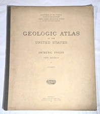 Antique 1917 USGS Geologic Folio #207 Deming New Mexico Original Atlas Maps picture
