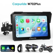 Carpuride W702 Plus Wireless Moto Stereo Install Apps Built in GPS Dual Cameras picture