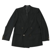 Mani by Giorgio Armani Blazer Mens 42 R Black Double Breast Slim Fit Italy picture