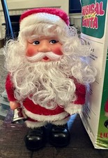 VTG 1983 Musical Dancing Santa Kitschy Christmas Decor picture