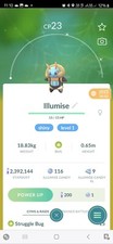 Shiny Illumise ( Level 1 ) Pokemon Tr@de Go picture