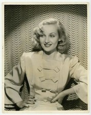 Carole Lombard 1930 Clarence Bull 11x14 Double Weight Photo Oversized XL79 picture