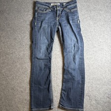 BKE Denim Dakota Blue Jeans Women’s Wide Leg Stretch Size 29R X 31.5 picture