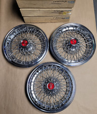 3 New NOS GM 52351717 Wire Spoke Hubcaps 1983-1989 Pontiac Parisienne RWD 15