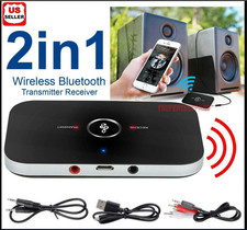 Bluetooth 5.0 Transmitter Receiver 2 IN 1 Wireless Audio 3.5mm Jack Aux Adapter picture