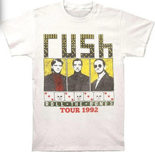 Rush Roll The Bones Tour 1992 Shirt Vintage Rock Concert Graphic Tee picture