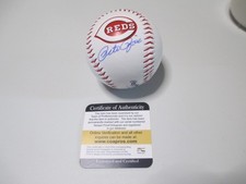 Pete Rose Cincinnati Reds Signed Autographed Logo Baseball COA picture