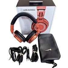 NEW Audio-Technica ATH-M50X Professional Over Ear Headphones - Orange US picture