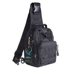 Mochila de Hombro Tactico Bolso Militar Bolsa Tactica Para Hombres Mujeres Negro picture