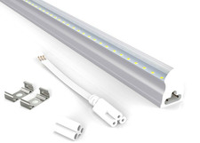 10pcs 4FT Slim Linear Light Fixture Hardwire Integrated LED 6000K 18w 4 Foot picture