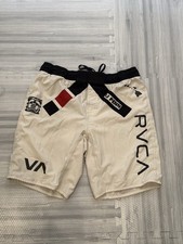 Rare RVCA X BJPENN MMA Shorts Size Medium Black Belt picture