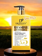 DR DAVEY Vitamin C Tumeric Whitening  Body Lotion 500ml USA Stock picture