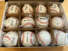 Wilson A1010PRO Baseballs 9 in 5 oz Leather NOCSAE two 12 Packs split freight. picture