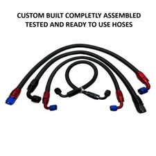 Premade Prefab 16AN Hose Stainless Braided CPE Fuel Oil Cooler Line with Fitting picture