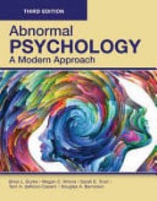 ABNORMAL PSYCHOLOGY: a Modern - Paperback, by Burke Brian; Trost - Very Good picture