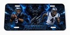 Carolina Panthers Decorative Aluminum License Plate 12x6 Football Car Tag picture