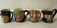 Miniature Toby Mugs, Vintage, 3 Royal Doulton 1 Lancaster, England picture