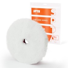 SPTA 1Pc 3/5/6 inch White Microfiber Finishing Cutting Disc Wax Removal Pad picture