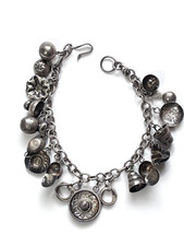 Vintage JMS Mexican Sterling Silver Charm Bracelet 19 Charms – Mexico City  1955 picture