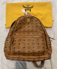 MCM Stark Side Studs Backpack in Visetos - LARGE (Approx. 15X13X6) As Pictures picture