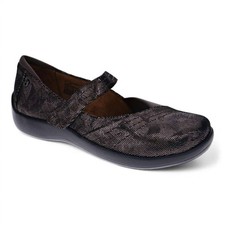 Revere Women's Timaru Mary-Jane Shoes Gunmetal Angle picture