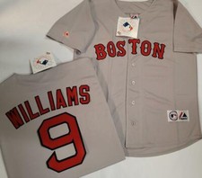 1827 Majestic Boston Red Sox TED WILLIAMS Vintage Baseball JERSEY GRAY New picture