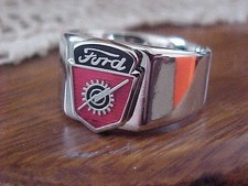 1950s 1960s Ford Truck Chrome Ring Size #13 NOS Unique Logo Hi-Quality picture
