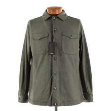 Windsor NWT Cashmere Blend Overshirt / Shirt Jacket Size L Oslo In Green picture
