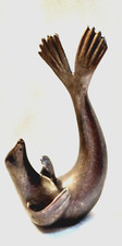 Levenger Seal - Sea Lion Cast Bronze - Lost Wax Method - Vintage picture