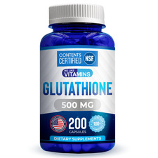 Glutathione 500mg Capsules - 200 Count picture