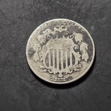 1872 Shield Nickel, Scarce and Nice Condition  picture