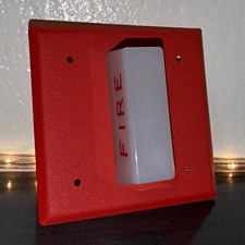 RARE VINTAGE Wheelock CWST-24 Ceiling Mount Fire Alarm Remote Strobe picture