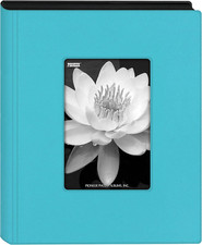 Pioneer Photo Albums - KZ-46/AQ KZ-46 Aqua Blue Mini Frame Cover Photo Album, 4