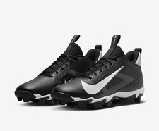 Brand New Nike-Alpha Menace 4-Shark Molded Football Cleats-Black/White Size 11 picture