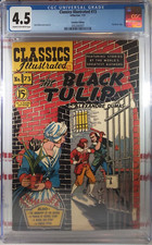 💥 CGC 4.5 CLASSICS ILLUSTRATED #73 🍁 CPV PRICE VARIANT The Black Tulip 1951 picture