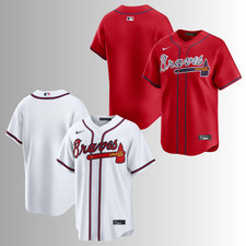 SO HOT BRO  Men's Atlanta Braves Red/White Jersey No Name For Fan Gift All Size picture